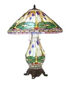 2013LB - Handcrafted Stained Glass Lamp